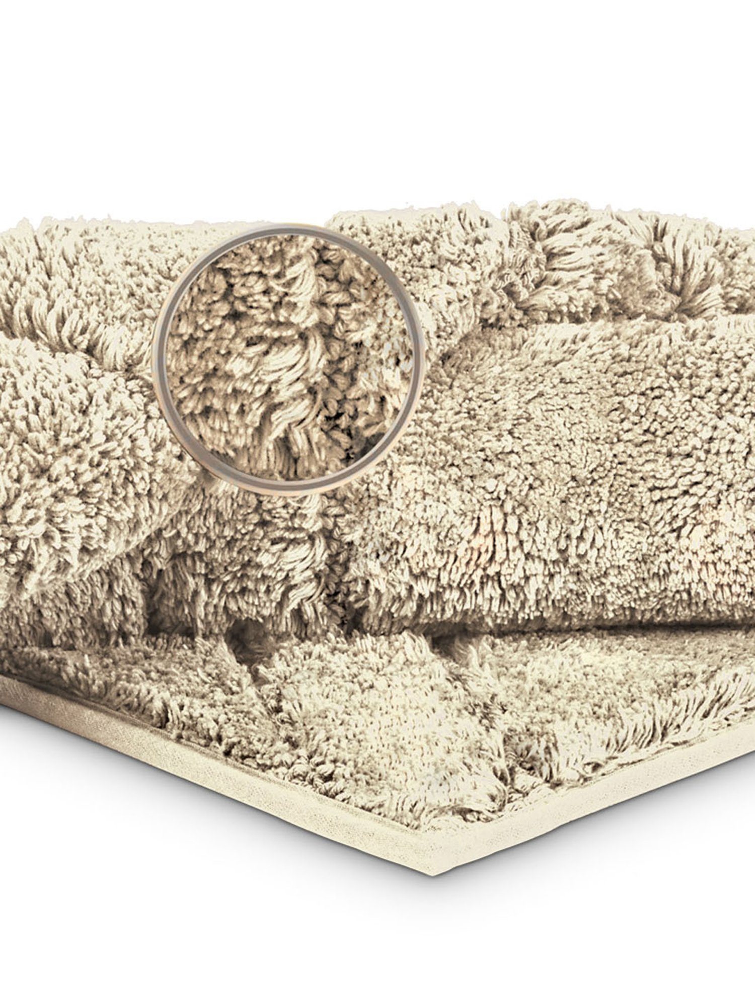 Freelance Beige Cotton Set of 1 Bath Mats and Rugs