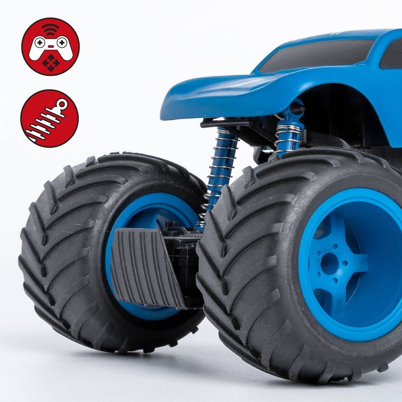 Sharper Image RC Monster Rockslide 1:24  Scale - Blue and White