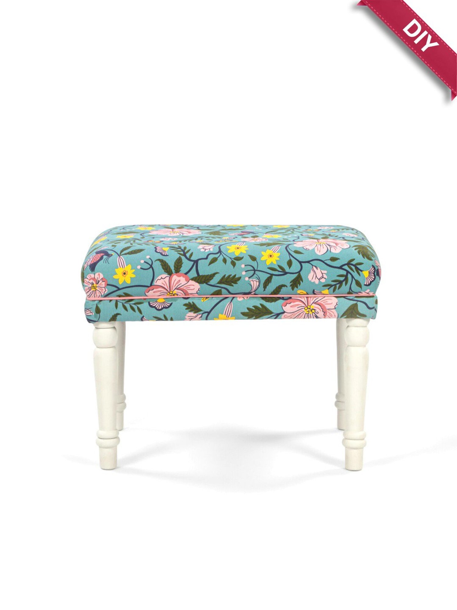 Chumbak Jodhpur Sailor Solid Blue Sheesham Wood Bench