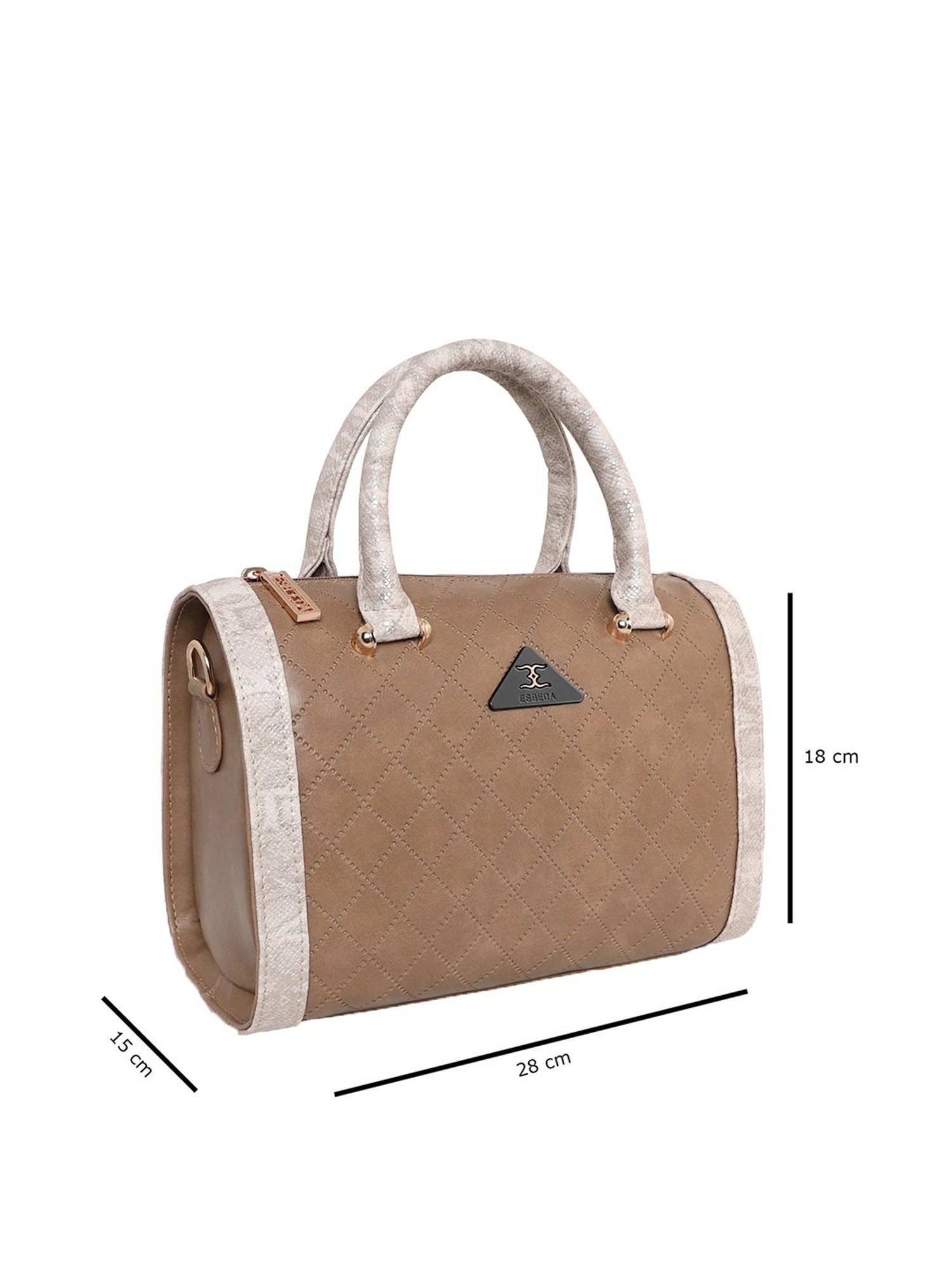 ZOUK Kashmir Blooms Classic Multicolor Printed Medium Handbag