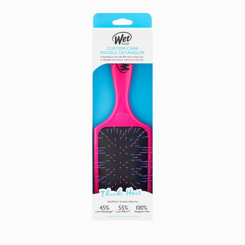 Wet Brush Thick Hair Brush Paddle - Pink
