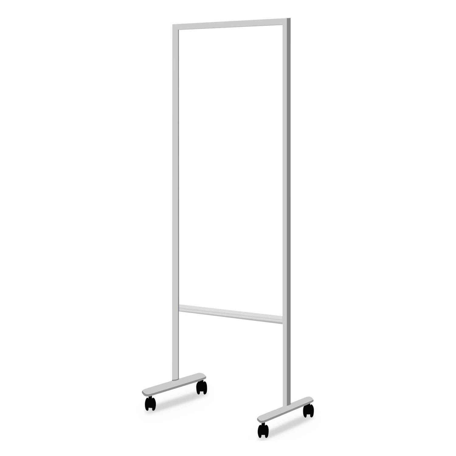 PLUS 428-160 Information Board, 20.2"w x 55.1"h, White, Aluminum Frame