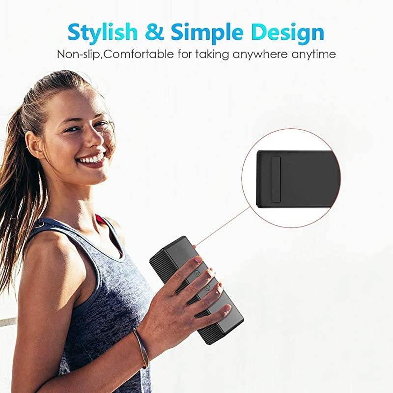 SpeakerPortable Wireless Speakers with HD SoundLonger Playtime Builtin Mic for iPhoneSamsungAndriodPCLaptop Ehco dot Support USBTF CardAUXBlack