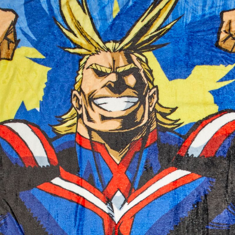 Just Funky My Hero Academia Official All Might Large Fleece Throw Blanket | 60 x 45 Inches
