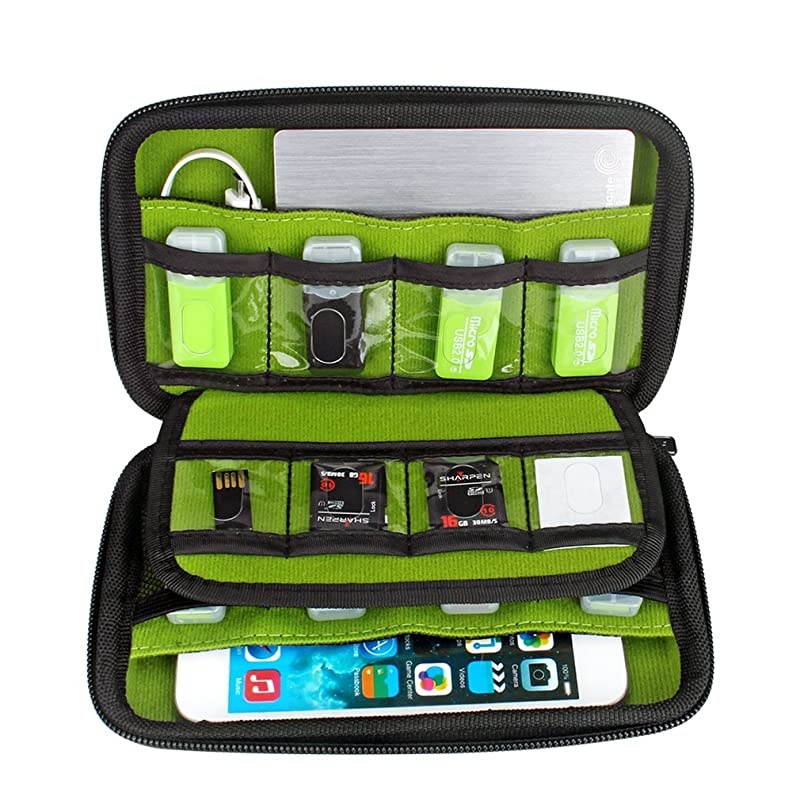 Digital Gadget Case Waterproof Memory Card CaseDesigned For External Hard DriveUSB Flash DrivesPower Banks Best for Traveling