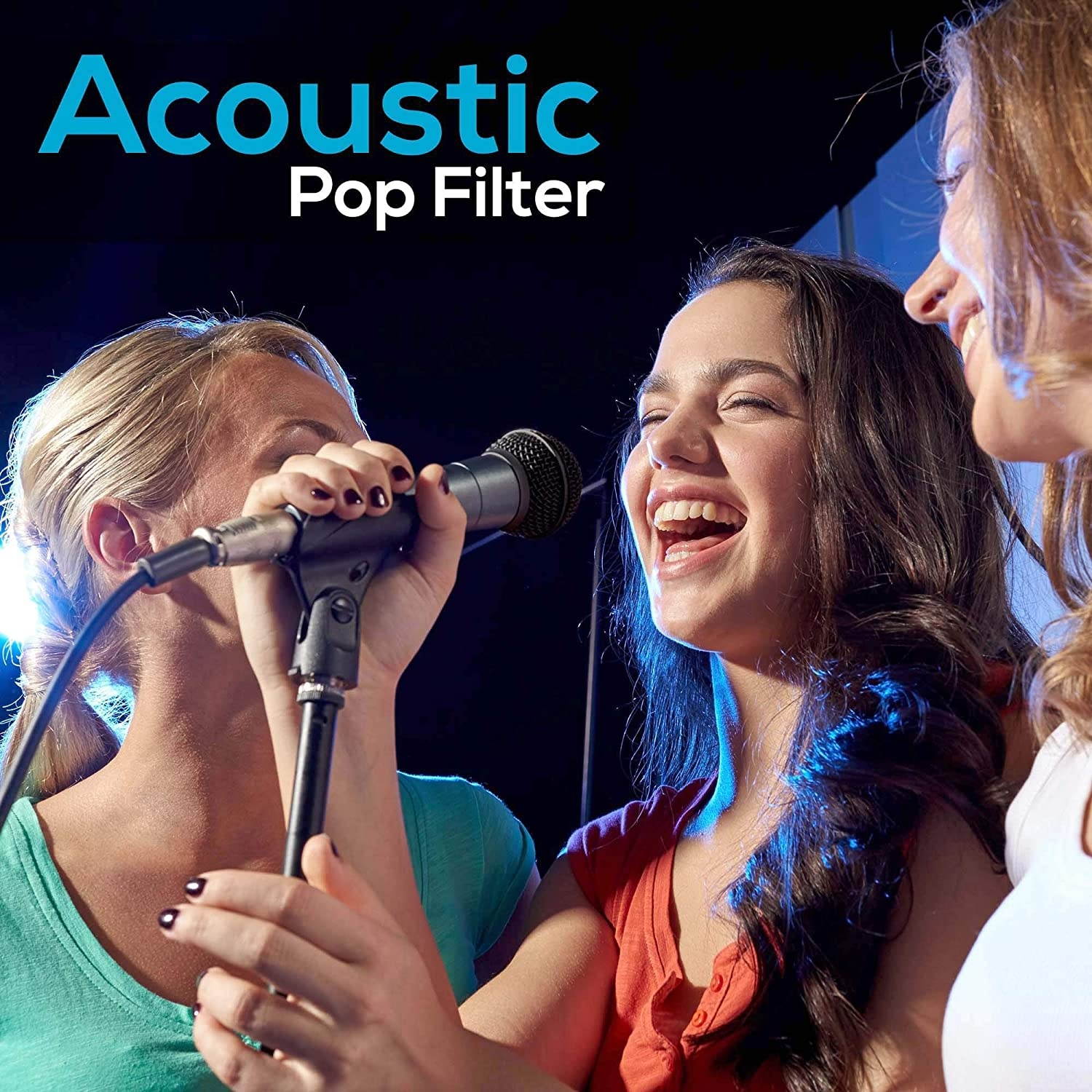 Dynamic Microphone and Tripod Stand Arm Mic Length 7.48'' Inch w/Acoustic Pop Filter - Includes 15' ft XLR Cable, Black (PMKSM20)