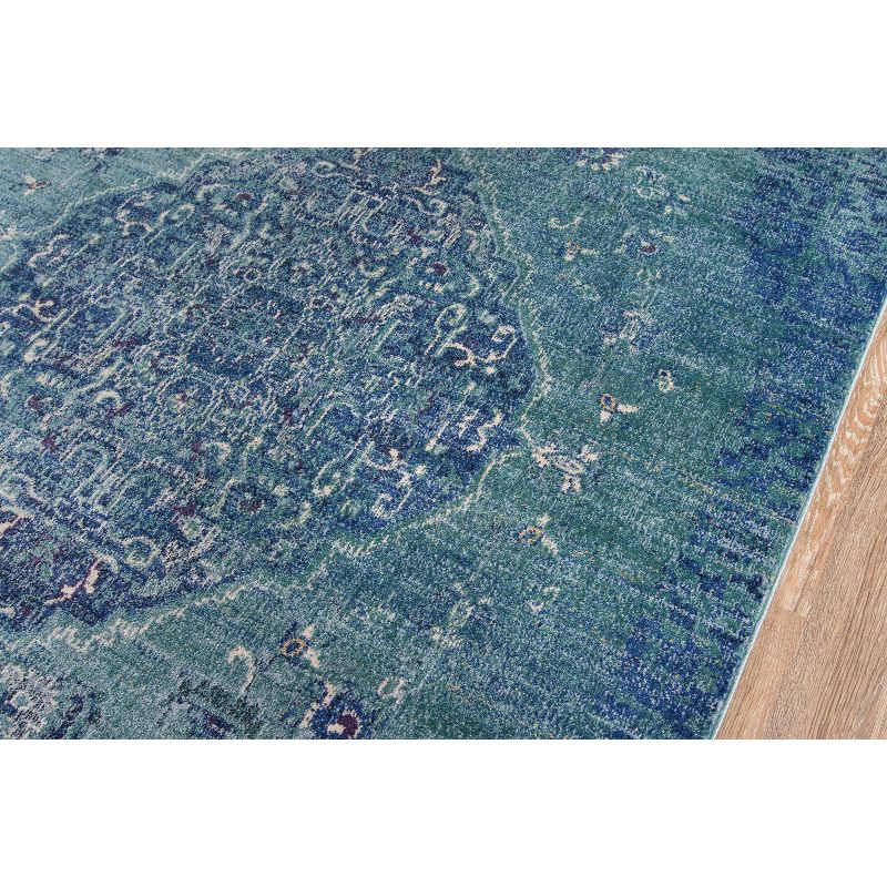 Denim Medallion Loomed Runner 2'3"X7'6" - Momeni