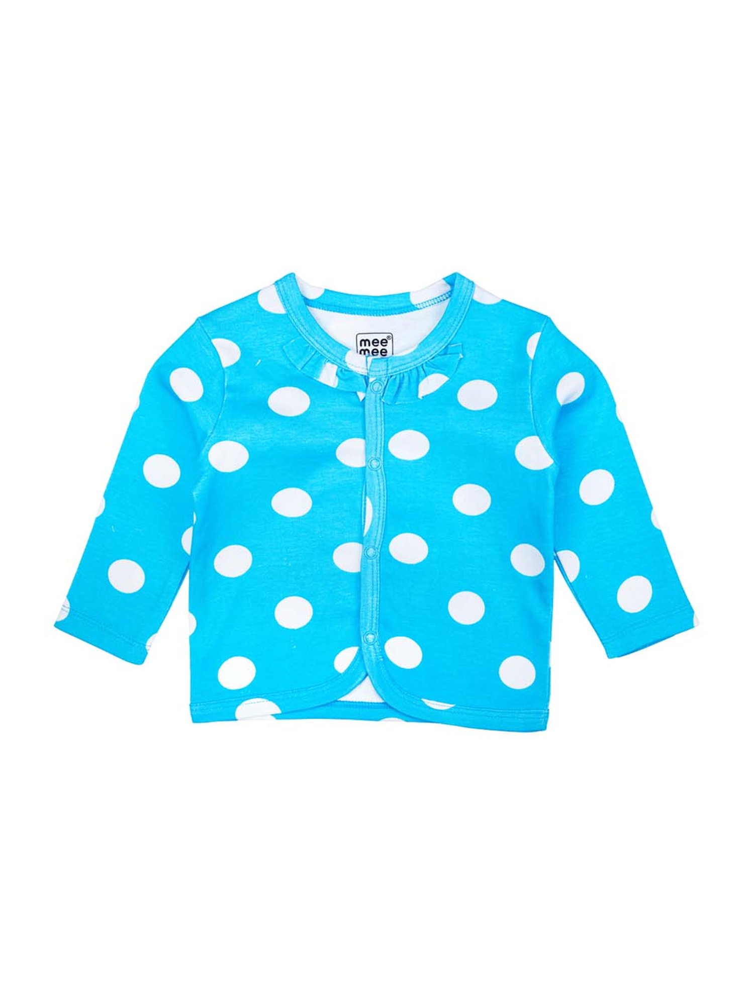 Mee Mee Kids Blue Cotton Printed Jablas - Pack of 3