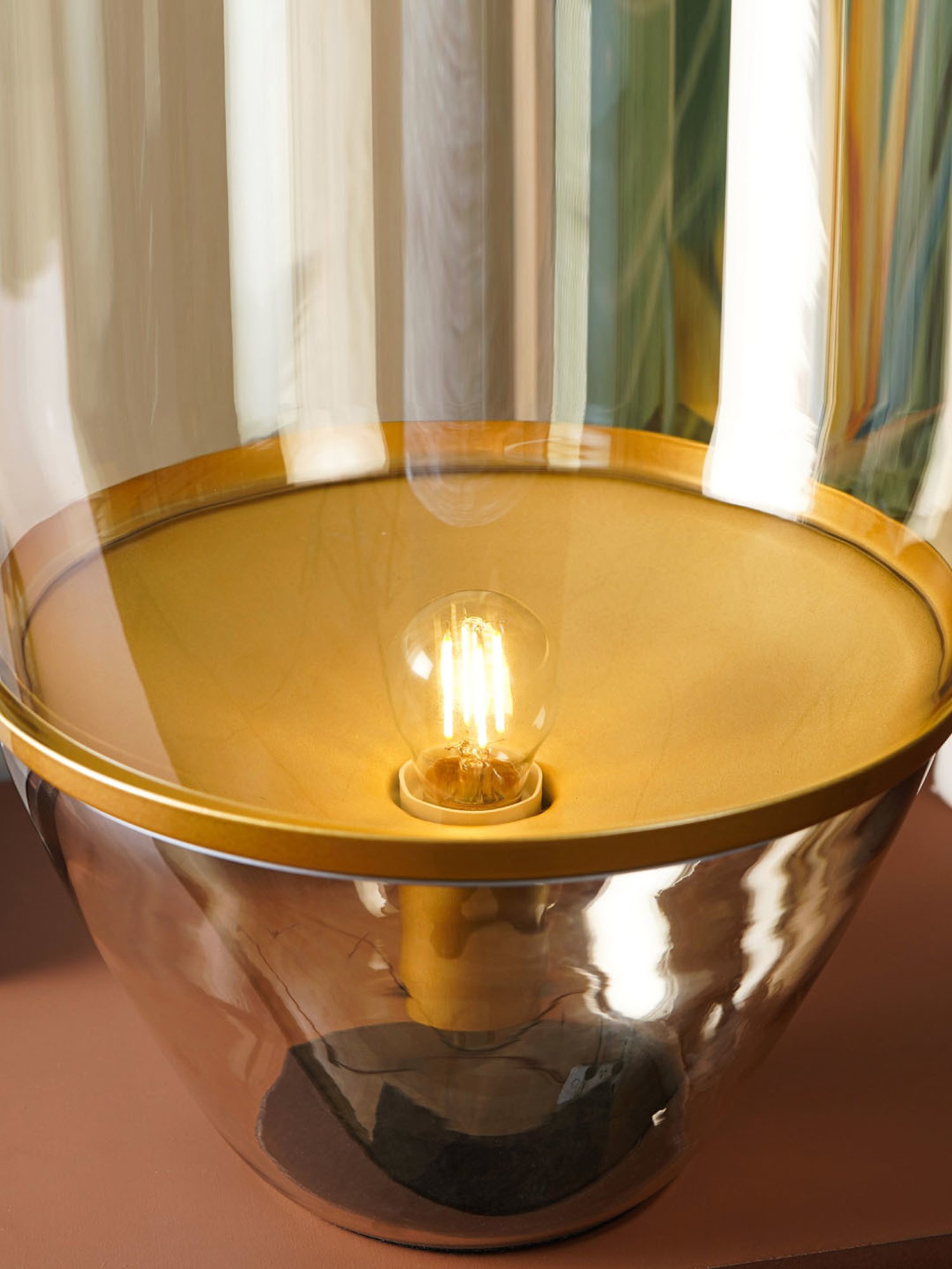 The Artment Transparent Glass Abstract Lamp