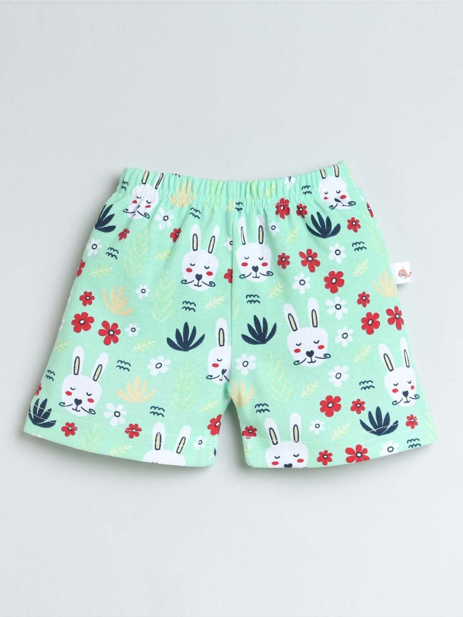 Bumzee Kids Multicolor Cotton Printed Shorts (Pack of 4)