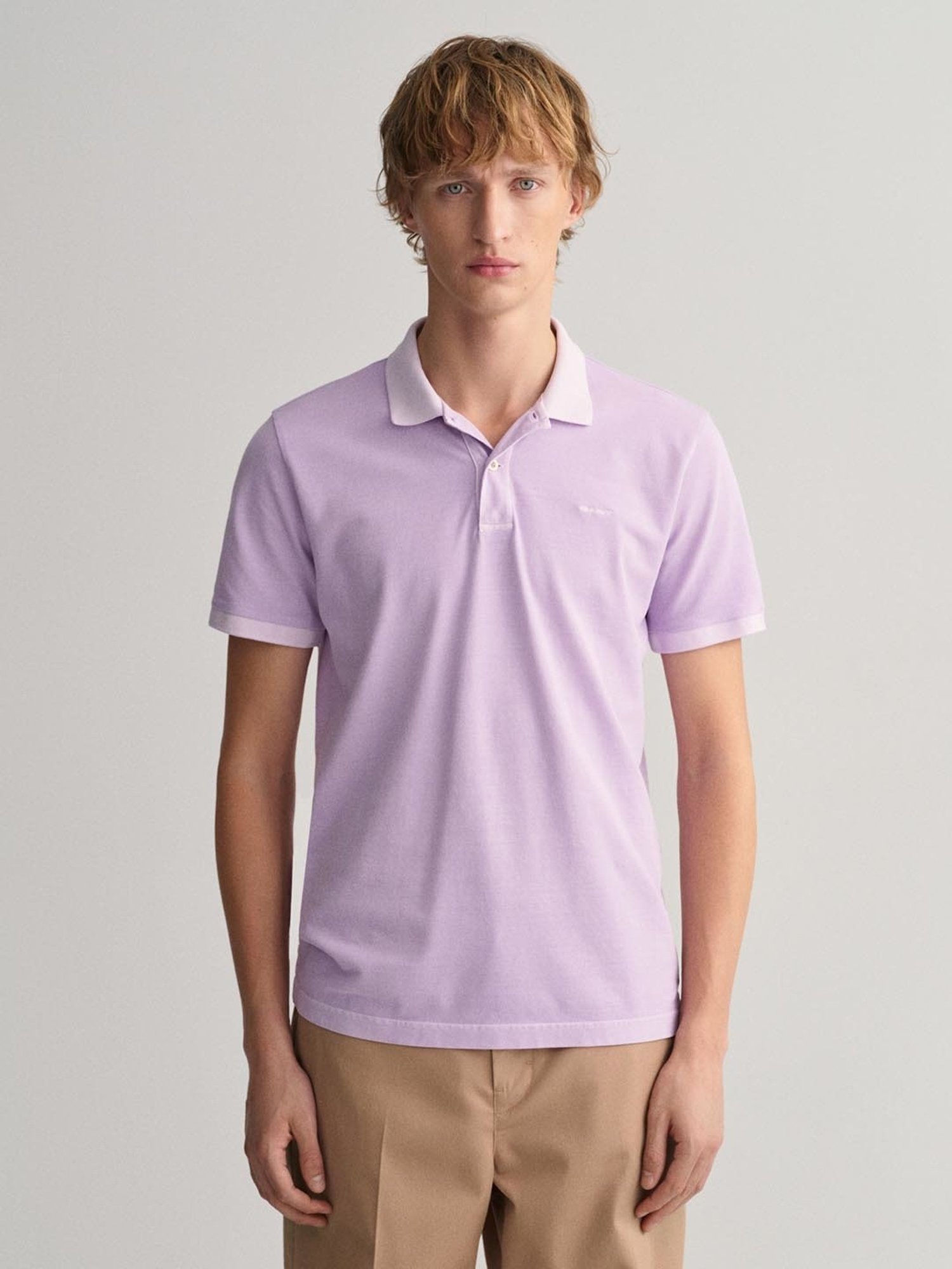 GANT Purple Cotton Regular Fit Polo T-Shirt