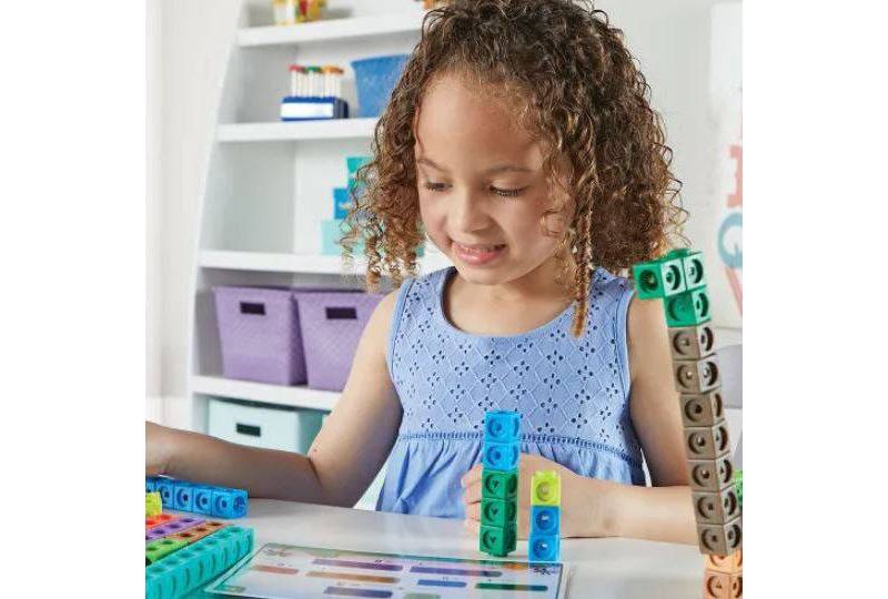 MathLink Cubes Kindergarten Math Activity Set Dino Time - Learning Resources