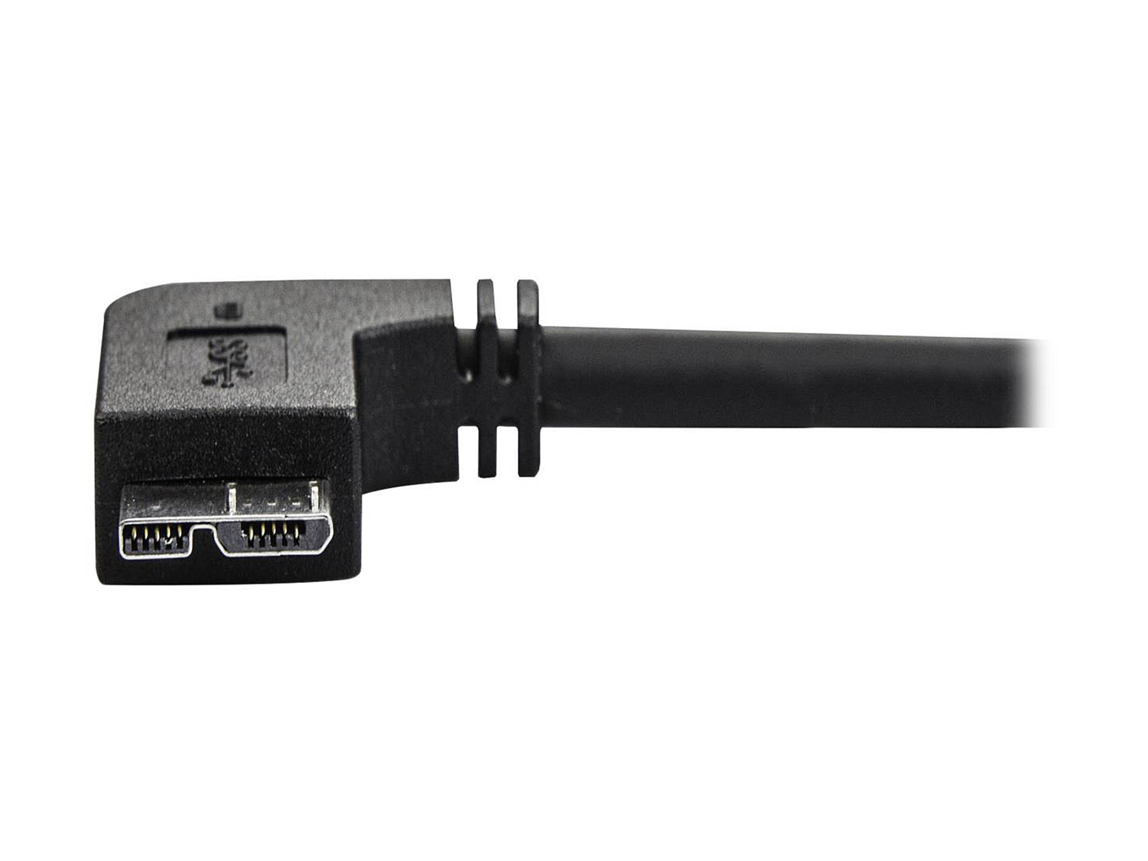 StarTech.com 0.5m 20in Slim Micro USB 3.0 Cable - M/M - USB 3.0 A to Right-Angle Micro USB - USB 3.1 Gen 1 (5 Gbps)