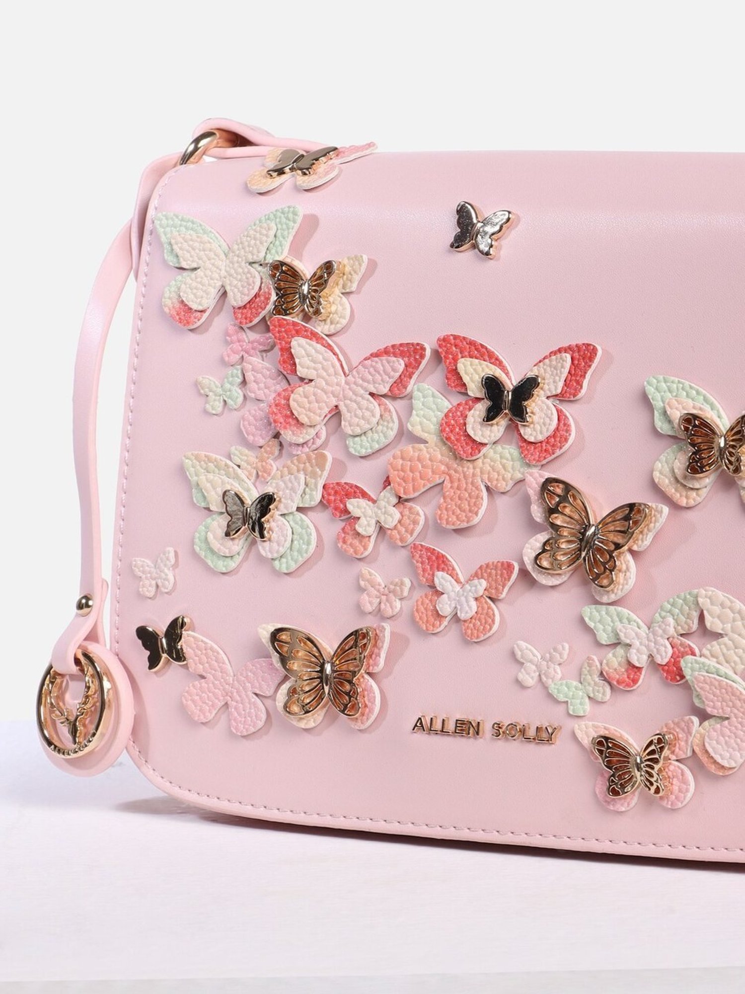 Allen Solly Multicolor Animal Effect Medium Sling Handbag