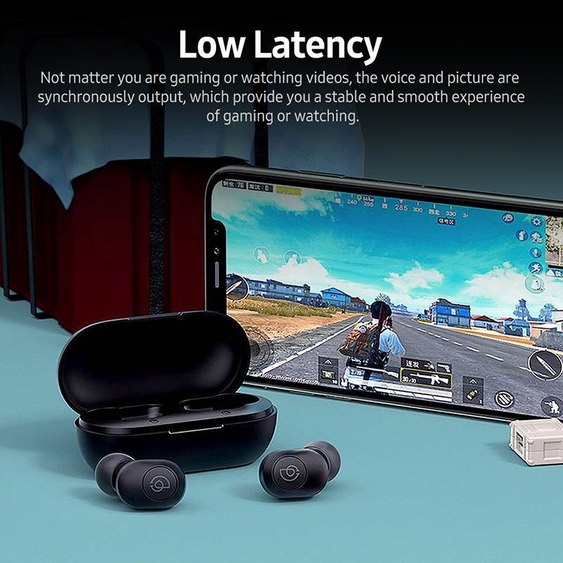 Haylou GT2S Bluetooth Earphones HIFI AAC Dual Connection Earbuds Automatic Pairing Mini TWS Wireless Headphone