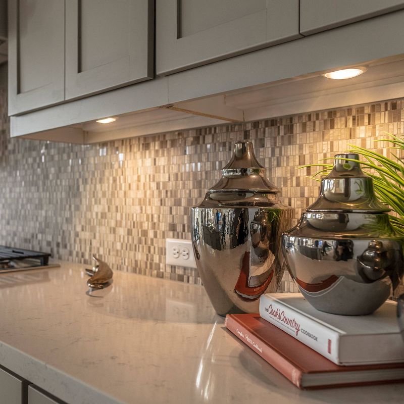 Brilliant Evolution 2pk Wireless LED Under Cabinet Puck Light