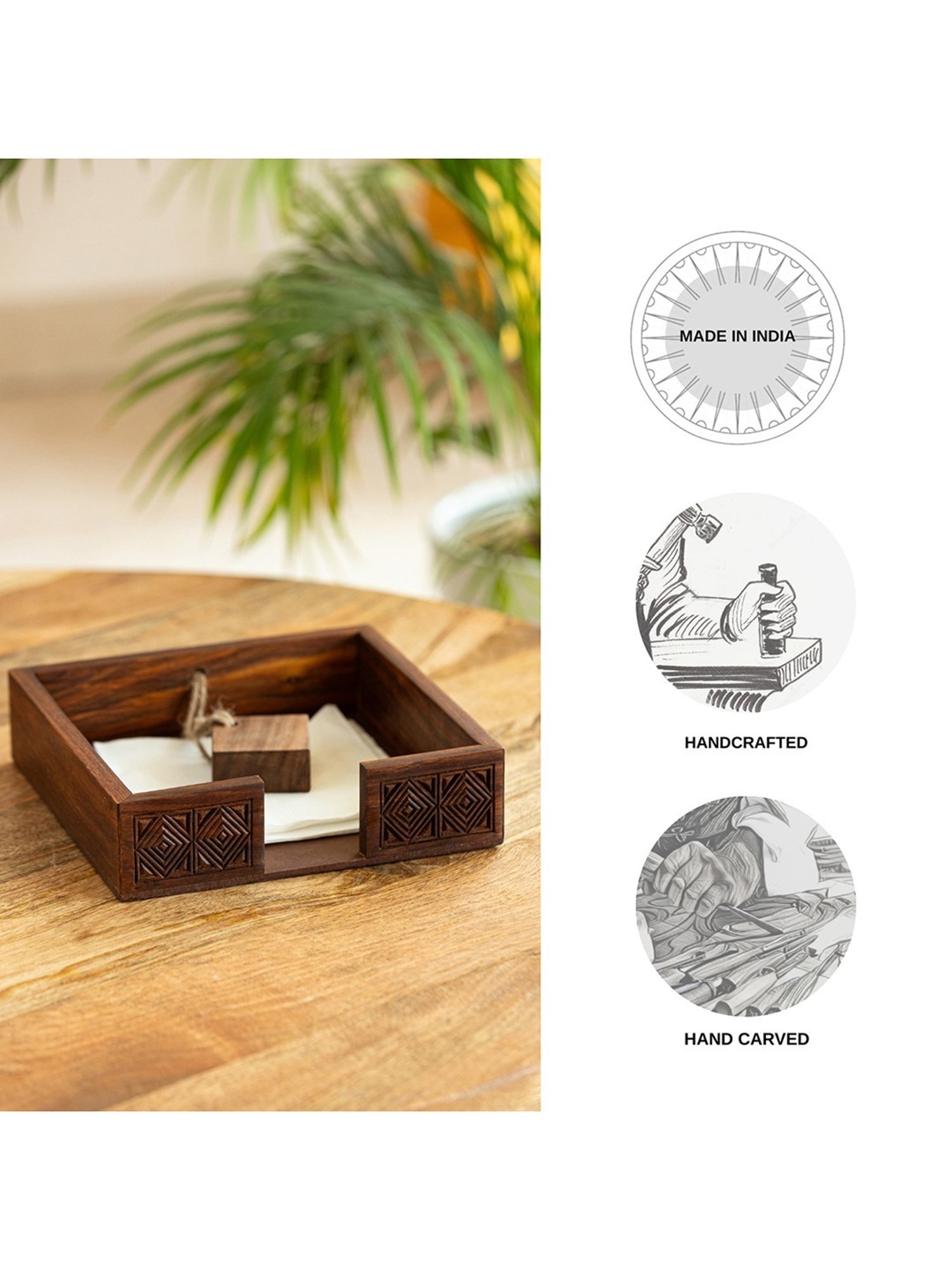 Ariana Yellow & White Cotton Kitchen Apron with Pocket