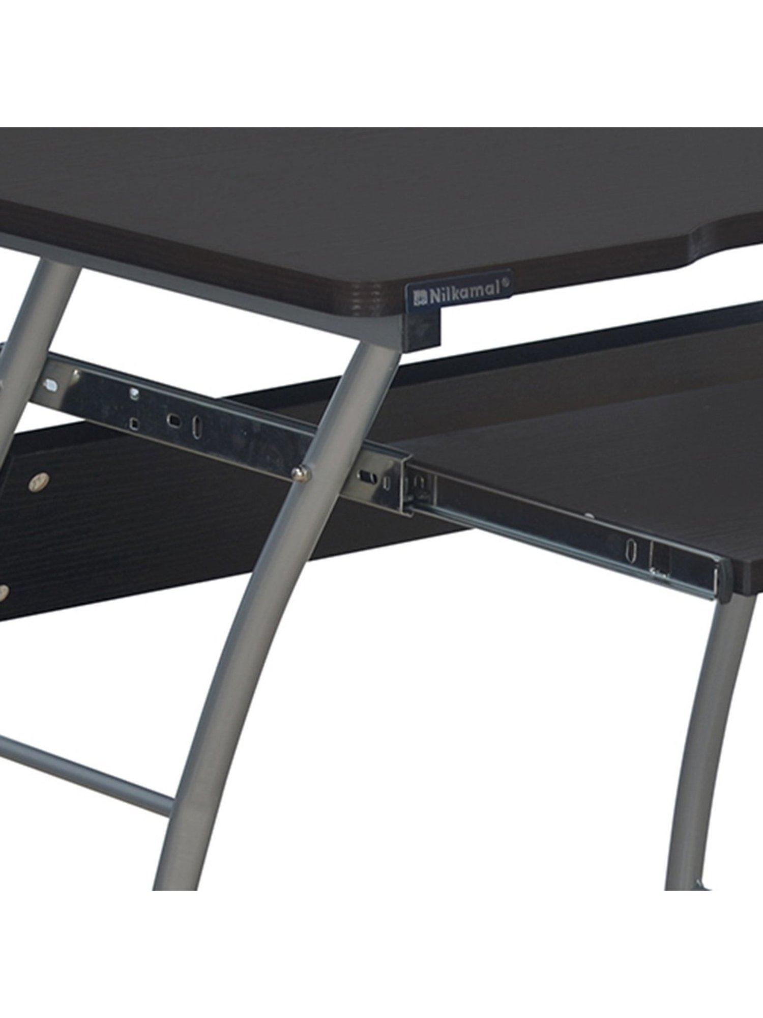 Nilkamal Leo Black & Walnut Engineered Wood Computer Table