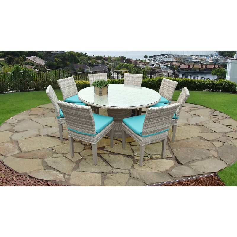 Fairmont 9pc Patio Dining Set - Aruba - TK Classics