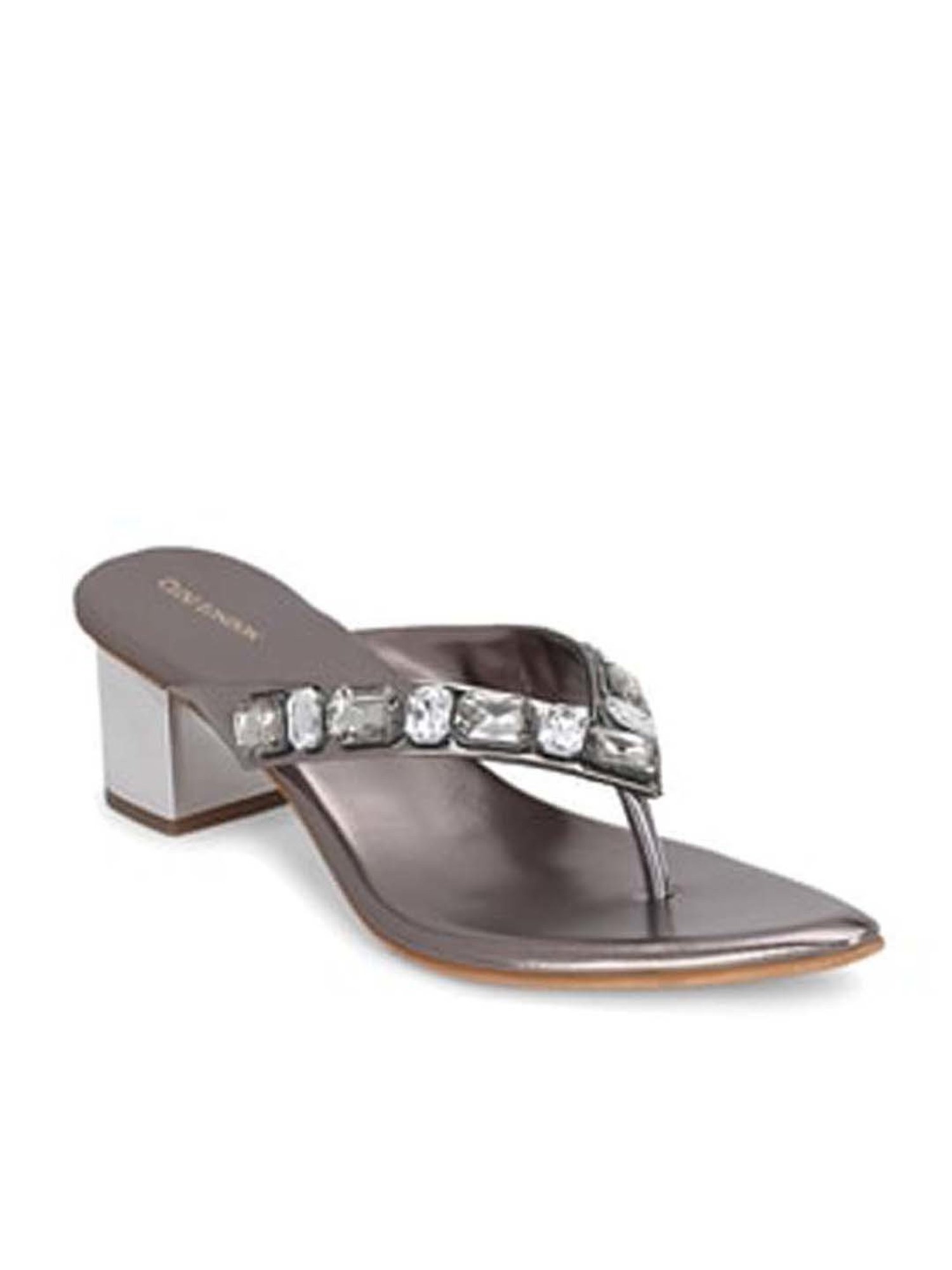 Clog London Women's Grey Thong Sandals