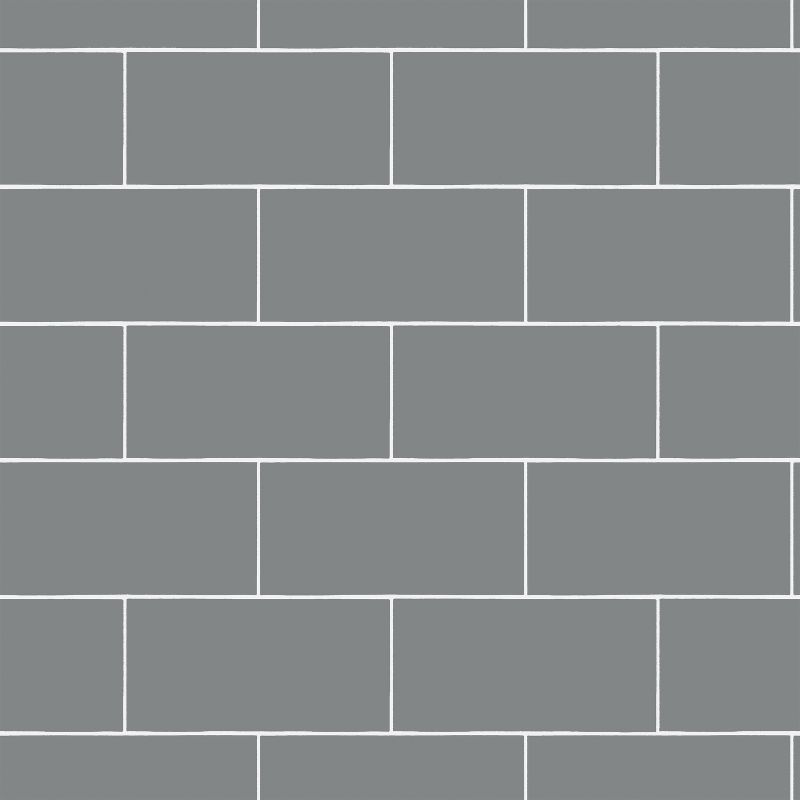 Devine Color Textured Subway Tile Peel & Stick Wallpaper Gray