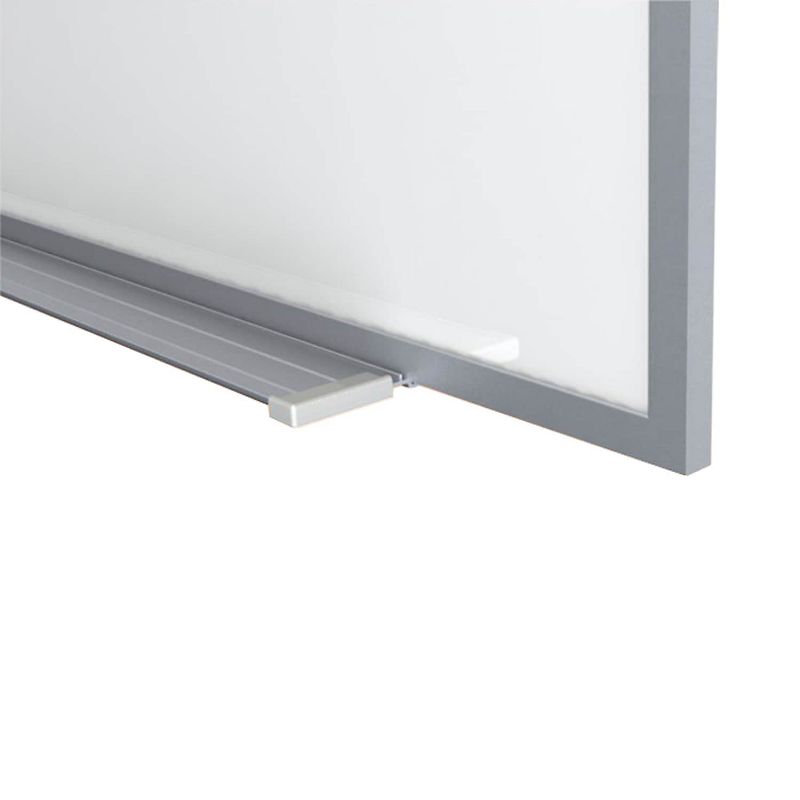 Ghent Magnetic Porcelain Whiteboard with Aluminum Frame 4'H x 4'W M1444