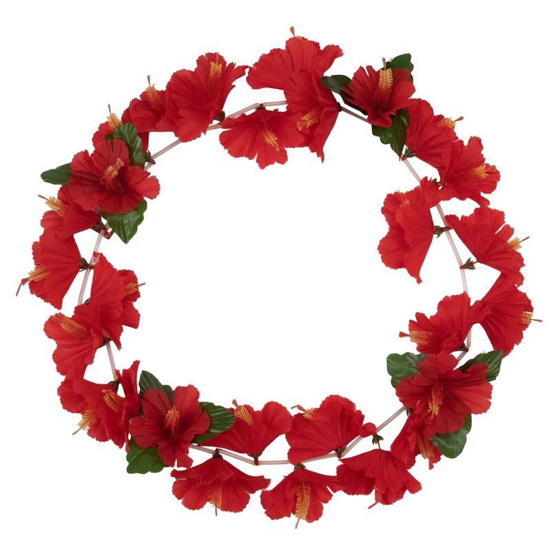 Northlight 18" Bright Red Halloween Lei Costume Accessory