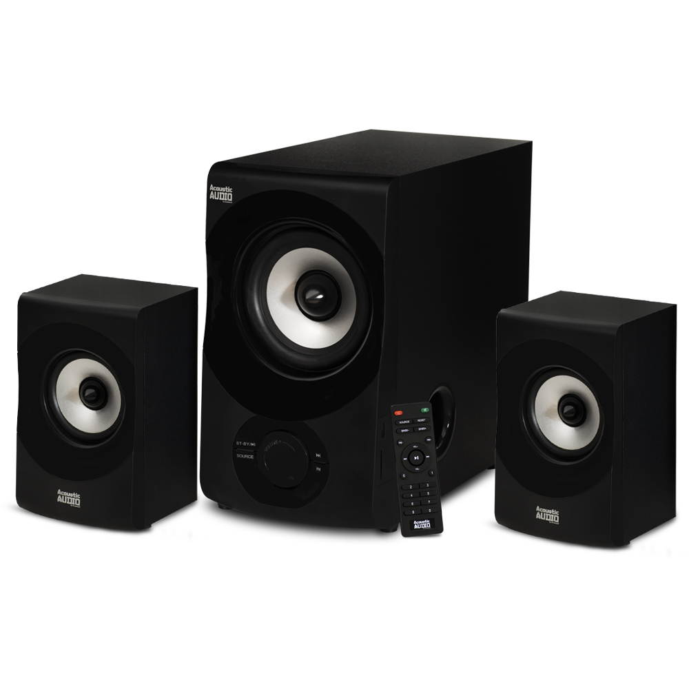 Acoustic Audio AA2171 Bluetooth 2.1 Home Speaker System with USB Multimedia
