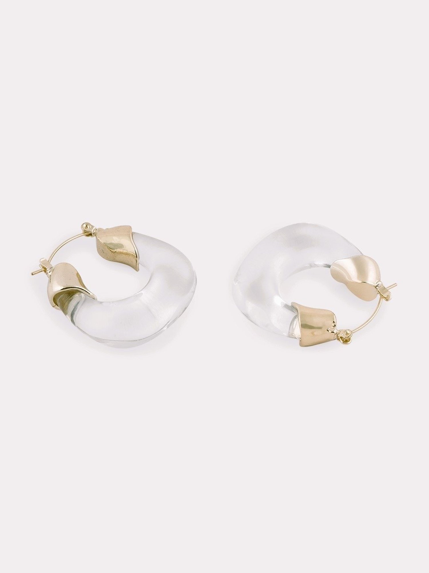 ToniQ Cute Casual Look Alloy White Hoop Earrings for Women