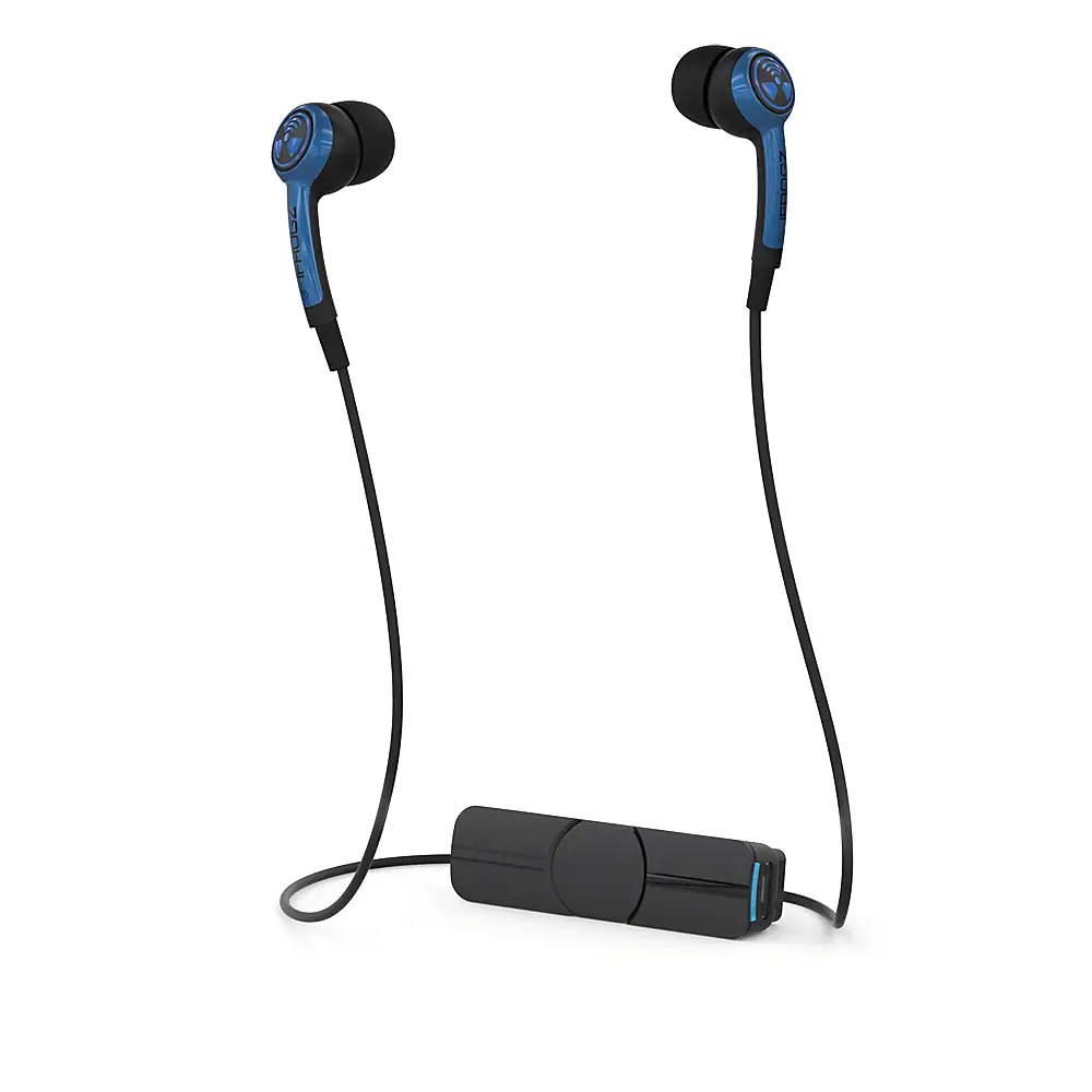 iFrogz Plugz Wireless Bluetooth Earbuds + Wireless Controls, Bright Blue