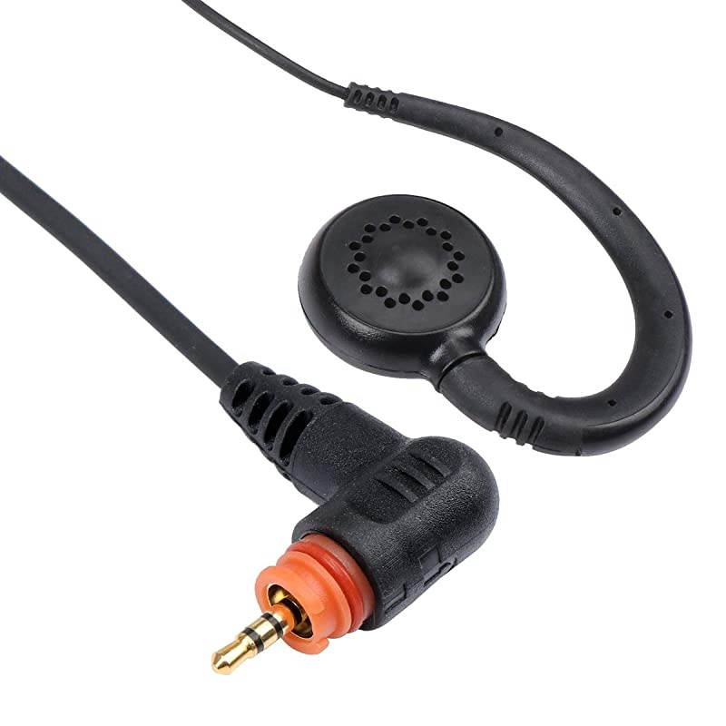 Walkie Talkie Earpiece 1 Pin G Shape Earpiece Headset with Mic PTT for Motorola SL300 SL7550 7580 7590 SL4000 SL1M 2 Way Radio 5 Pack