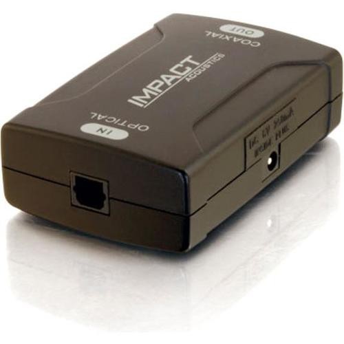 C2G 40019 Optical to Coaxial Digital Audio Converter, TAA Compliant, Black