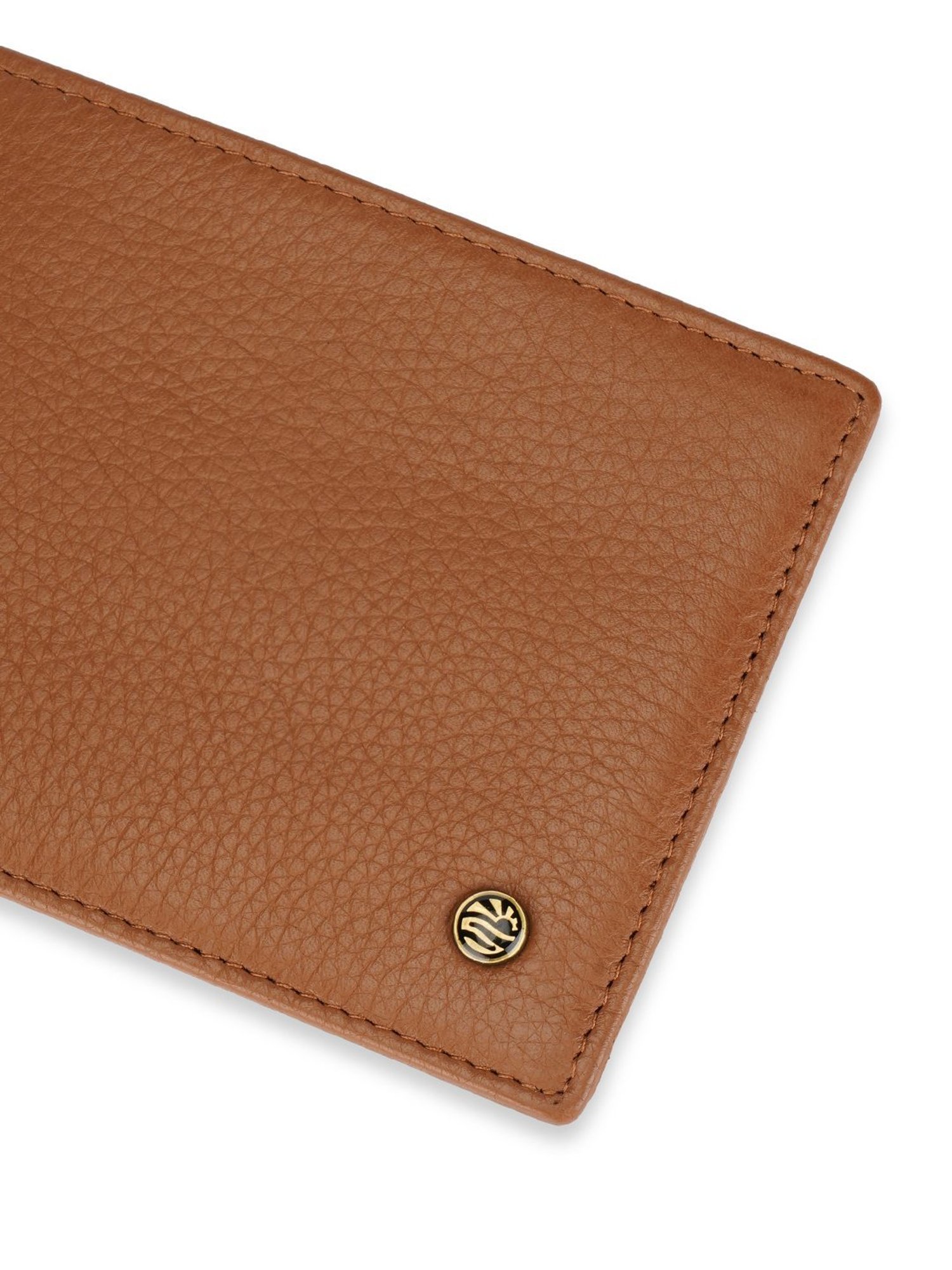 PERQUISITE Brown Casual Leather Bi-Fold Wallet for men