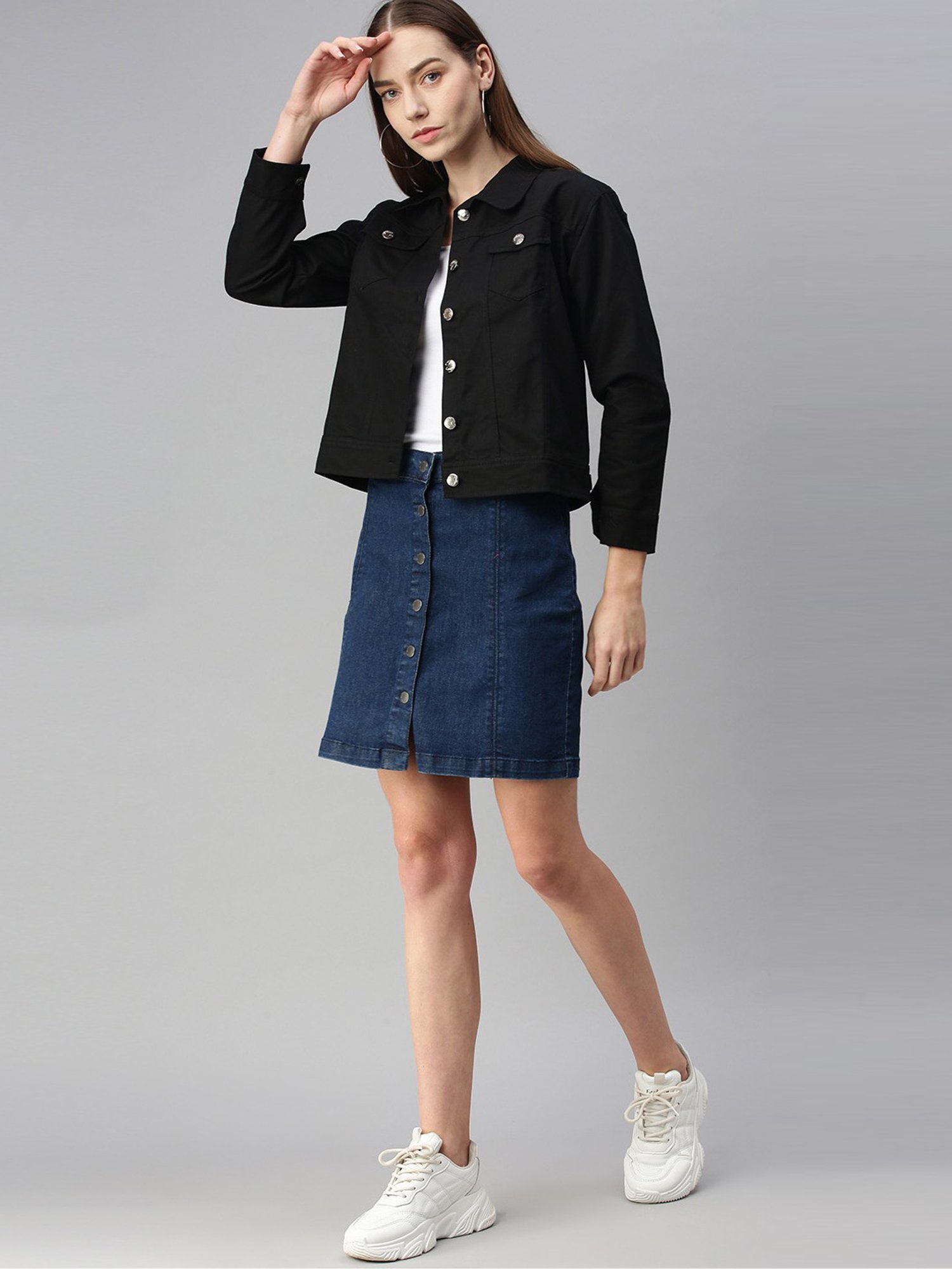 VOXATI Black Regular Fit Jacket