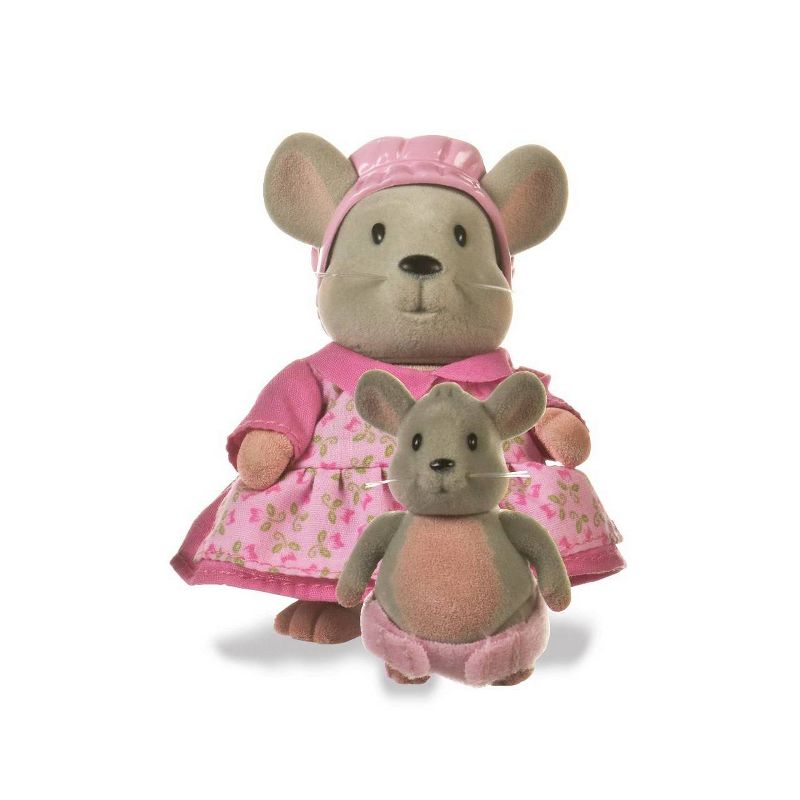 Li'l Woodzeez Miniature Animal Figurine Set - Handydandy Mouse Family