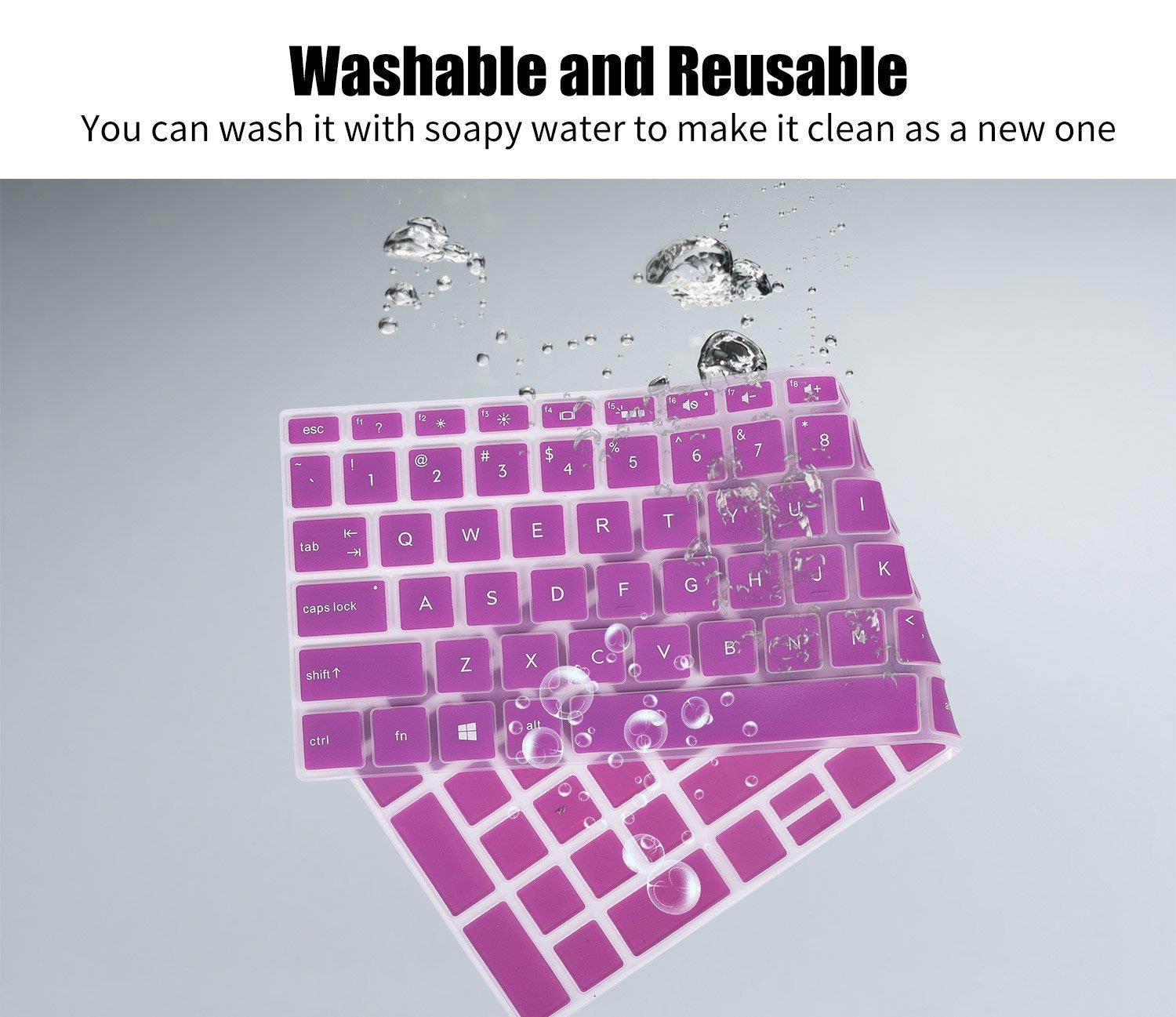 Keyboard Cover for 2018 HP Envy x360 2-in-1 15.6" Touch-Screen Laptop / 2018 Newest HP Pavilion 15.6 Inch Series / 2018 HP Envy 17.3" Touch-Screen Laptop Protective Skin,