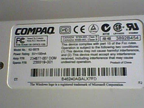 Compaq KU-9978 234677-007 239919-001 USB Keyboard
