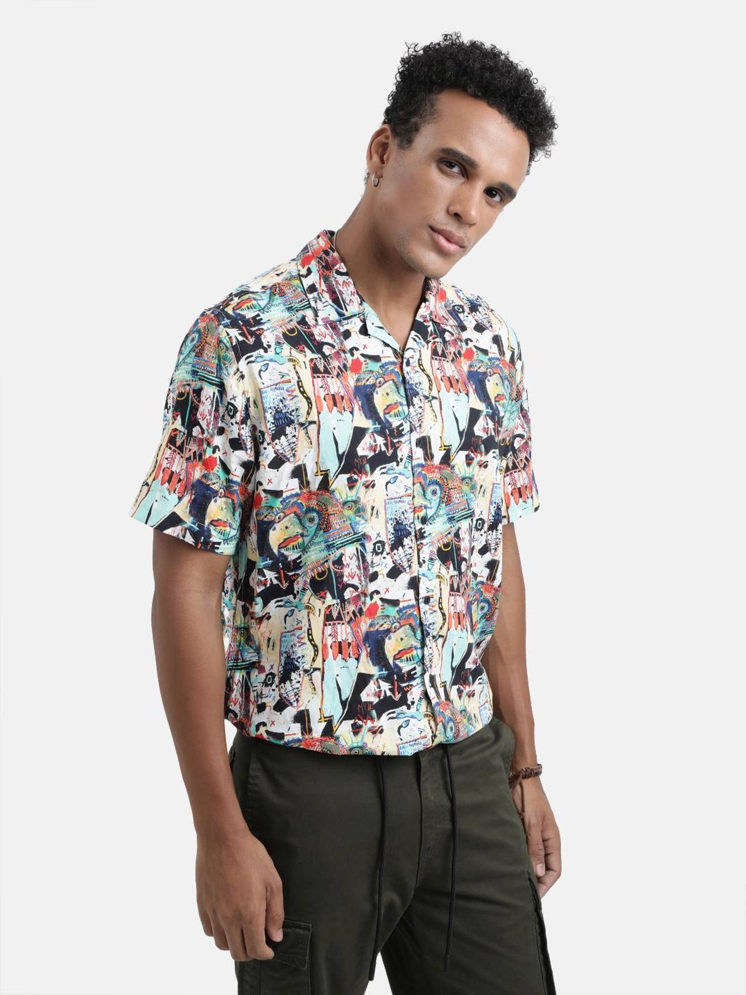 Bene Kleed Multicolored Regular Fit Printed Shirt