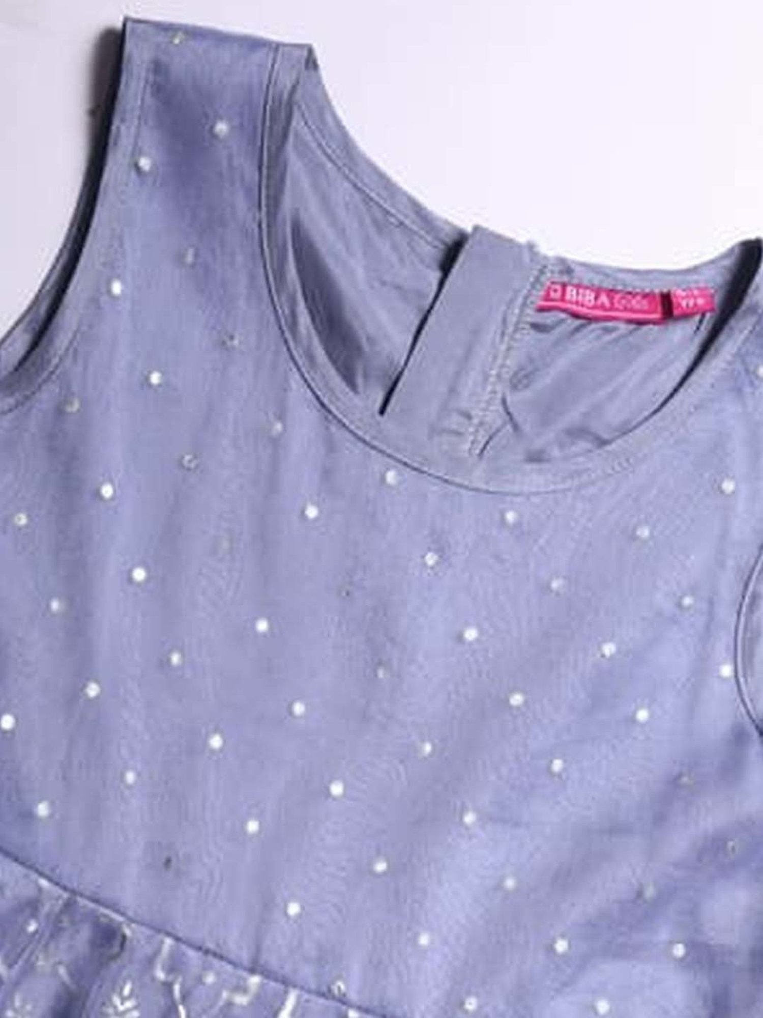 Biba Kids Grey Printed Gown