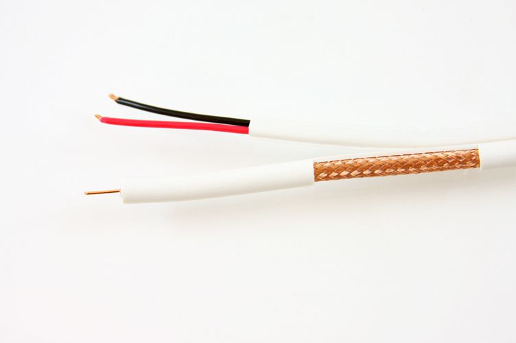 Five Star Cable 1000 ft. CMP RG59U Video Zip Combo Cable Box 1000 foot Plenum White RG59 Siamese Coaxial + 18 / 2 Power Cable Reel-in box