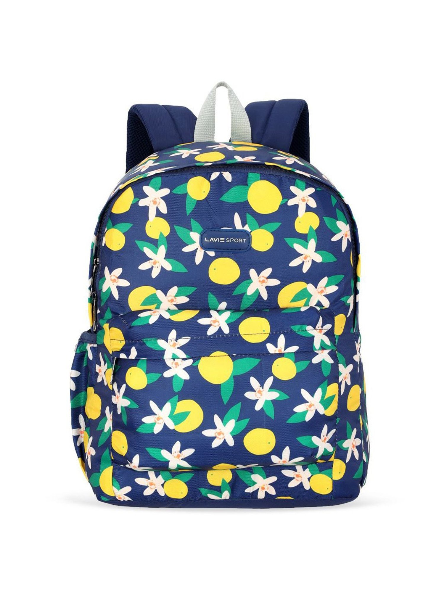 Lavie Sport Lime 18L Printed Casual Backpack |School Bag for Girls (Navy)