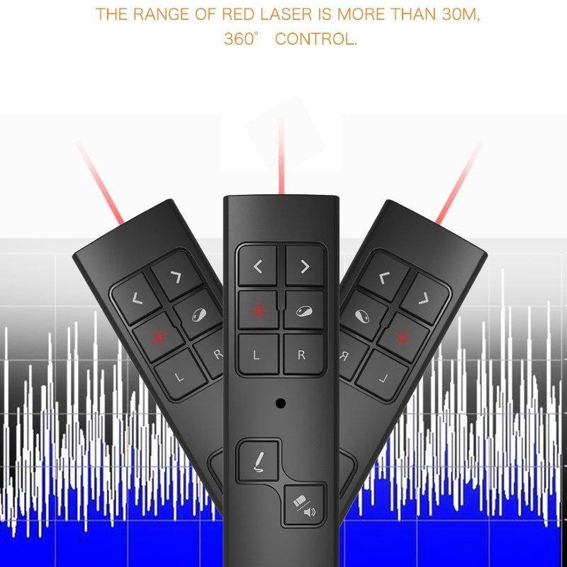 Viboton PP930 2.4GHz Wireless Presenter With Laser Pointer&Mouse For PC/Mac OS/Android/Windows -