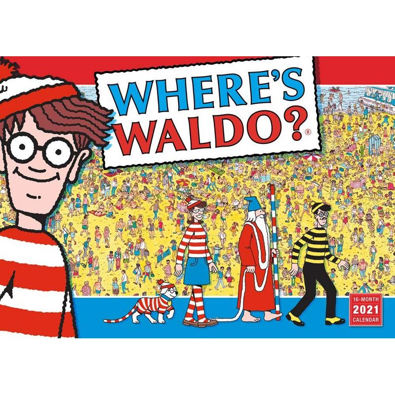 Sellers Publishing 2021 Wheres Waldo 16-Month Wall Calendar Handford, Martin