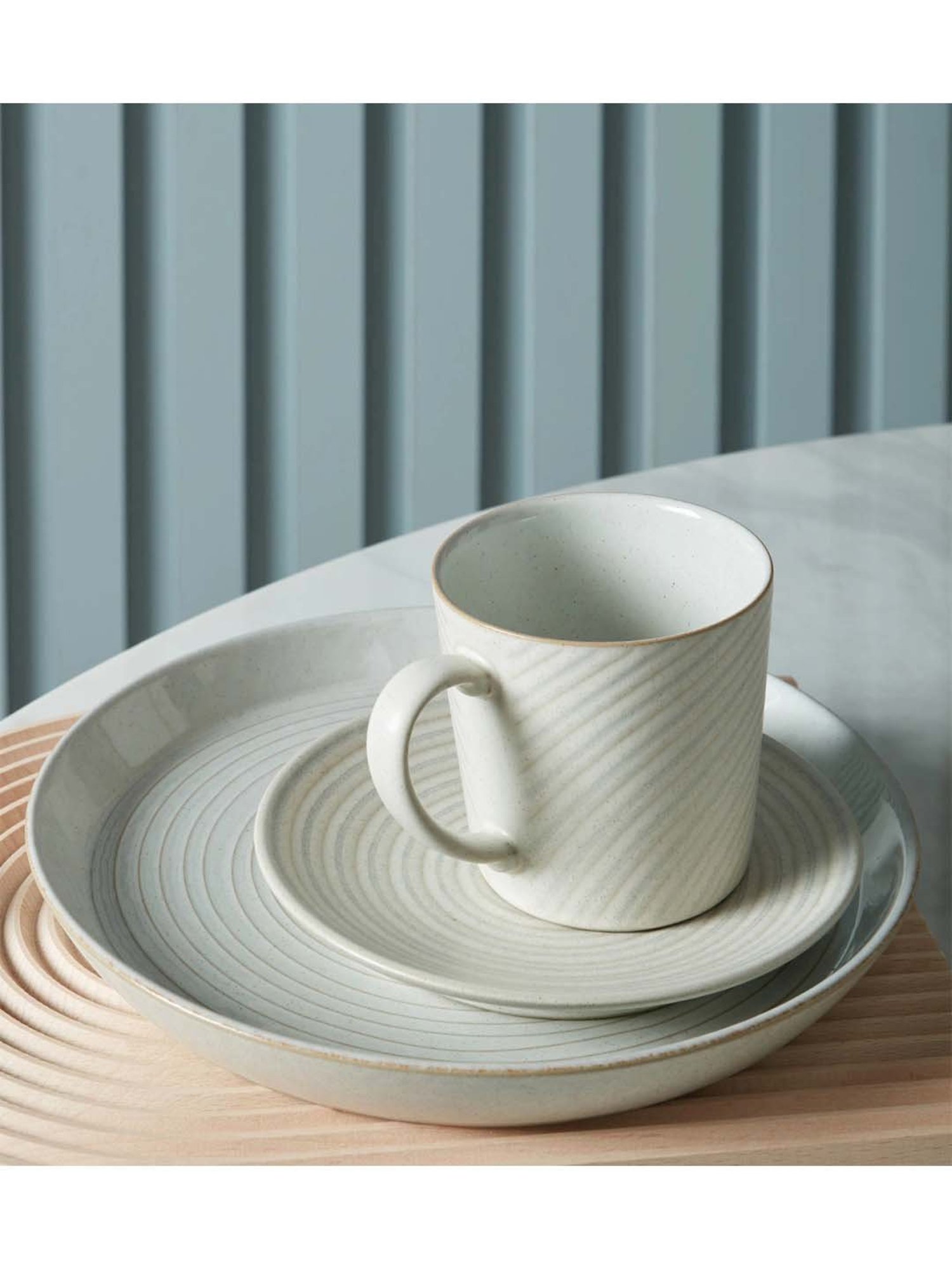 DENBY Impression Beige Stoneware Coffee Mug (400 ml) - Set of 1