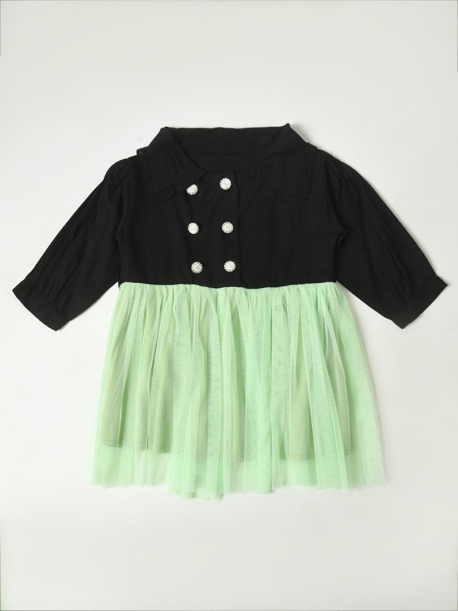 Pink Chick Kids Navy Solid Party Gowns