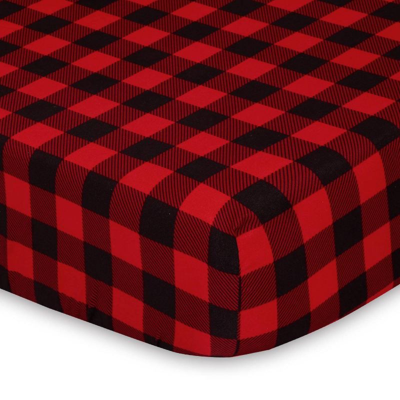 The Peantushell Sheets Red Buffalo Plaid/Gray Plaid 2pk