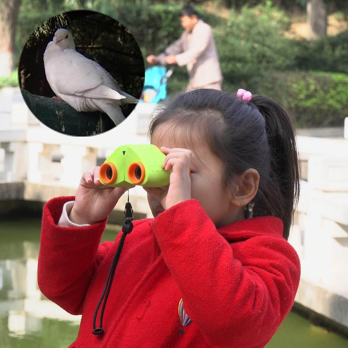 SV201 Binocular for Kids 6x18mm Toys Boys Girls Gift Fixed-Focus Binoculars Spy Camping Gear Learning Outside Play