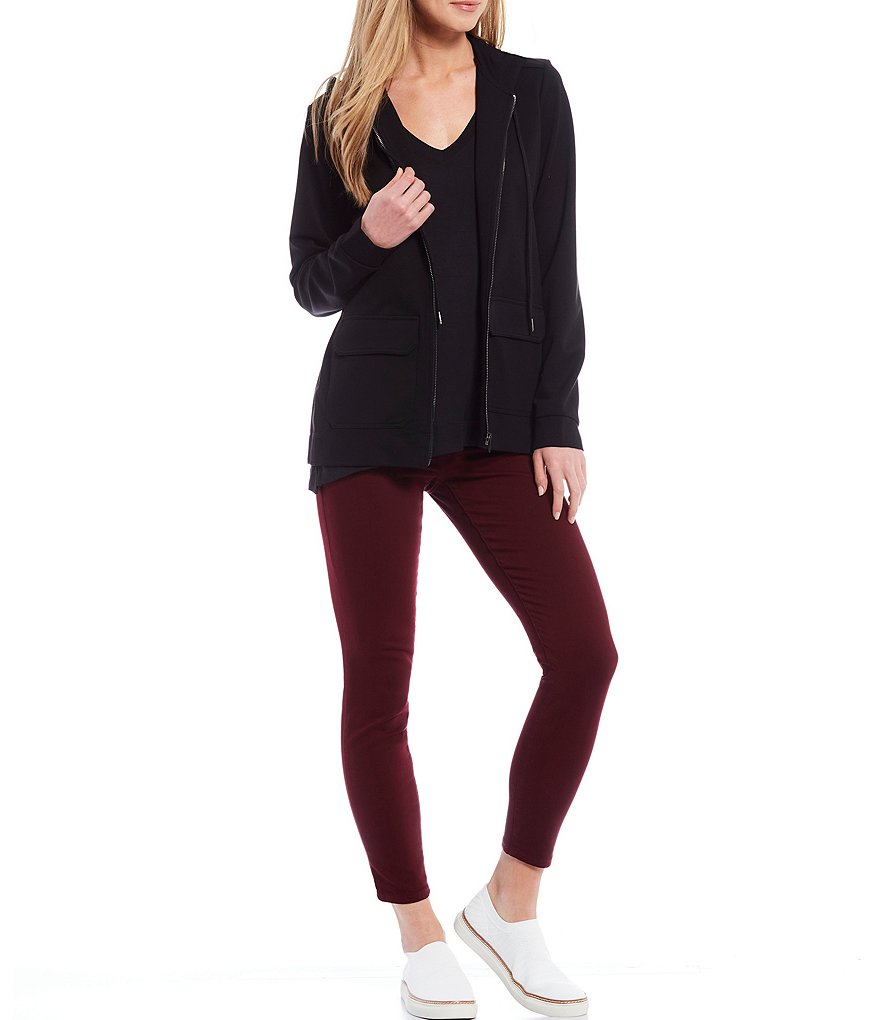 Liverpool Los Angeles Sleeveless V-Neck Knit Jersey Tee