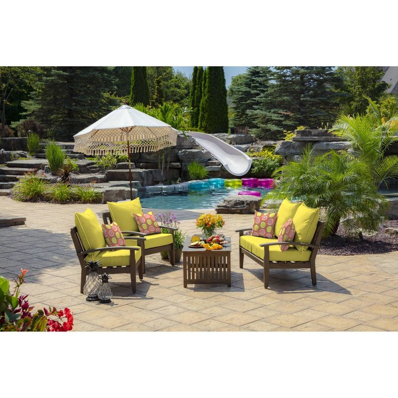 Arden Selections 16" x 16" Outdoor Decorative Throw Pillow Watercolor Citrus