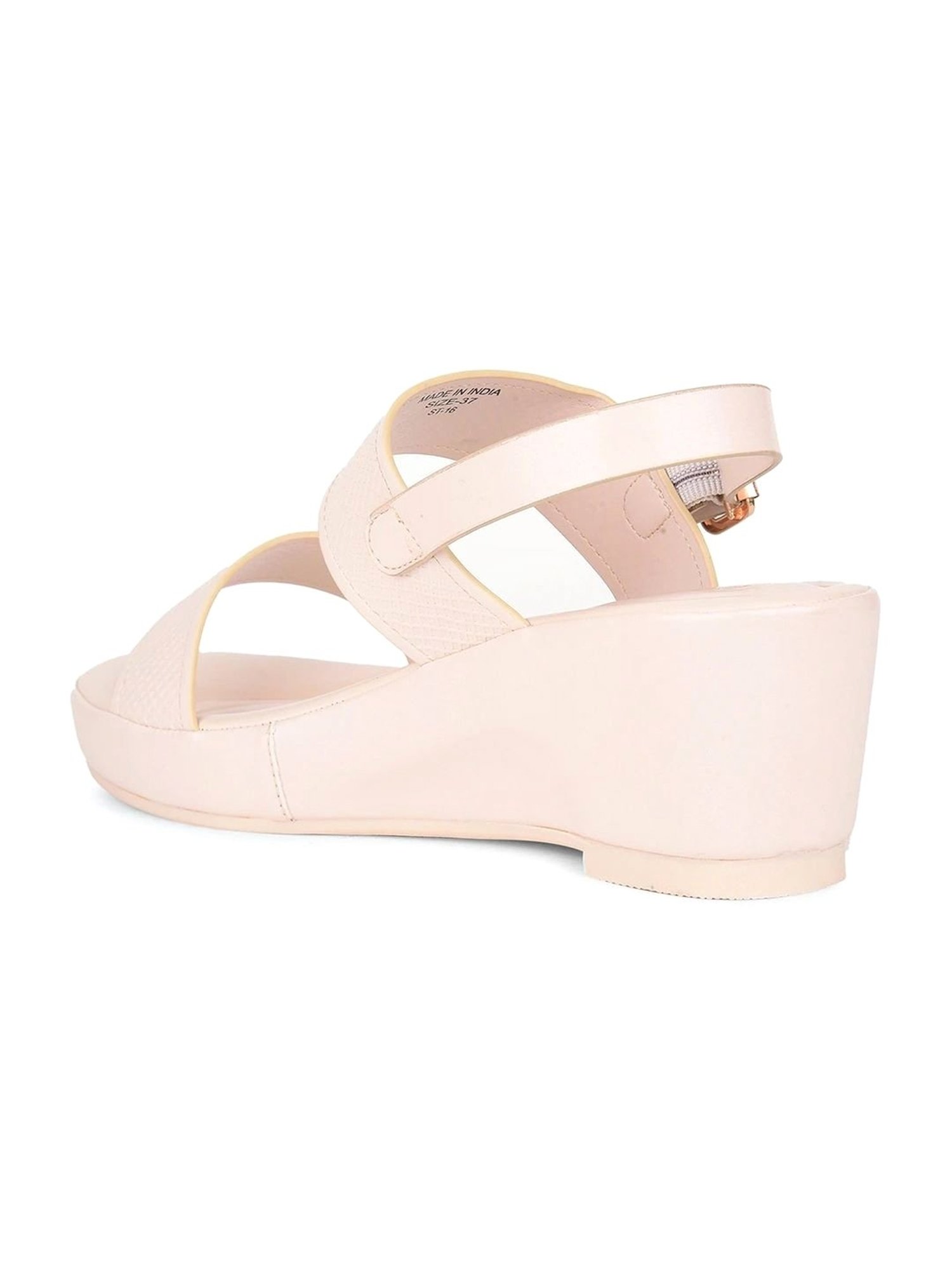 Healers by Liberty Women's Beige Back Strap Wedges